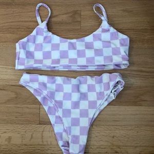 Brand new checkered swimsuit